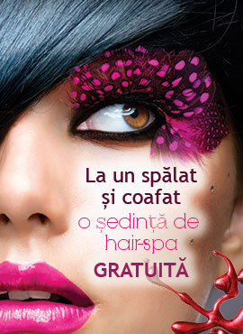 La un spalat si coafat o sedinta de hairspa Gratuit